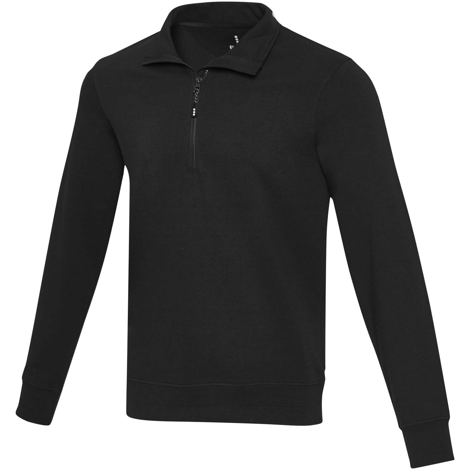 Tin Aware Pullover mit Half-Zip Reißverschluss aus recyceltem Material   - schwarz - XXL-298
