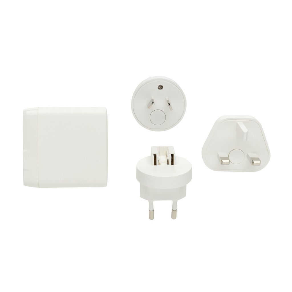 TravelCharge Pro Reiseladegerät mit USB-C aus RCS rec. ABS - weiß-817