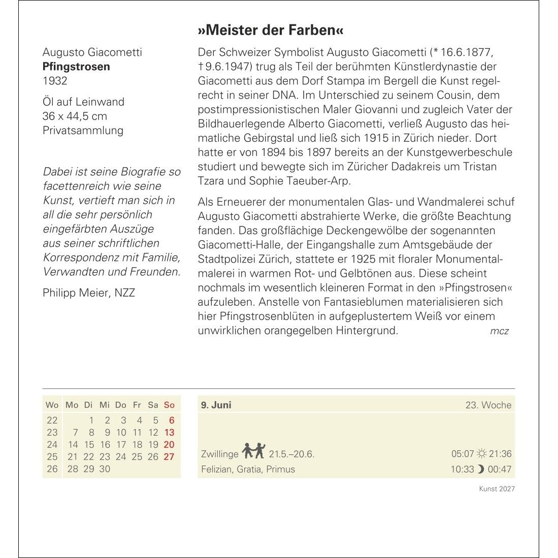 Kunst Tagesabreißkalender-144