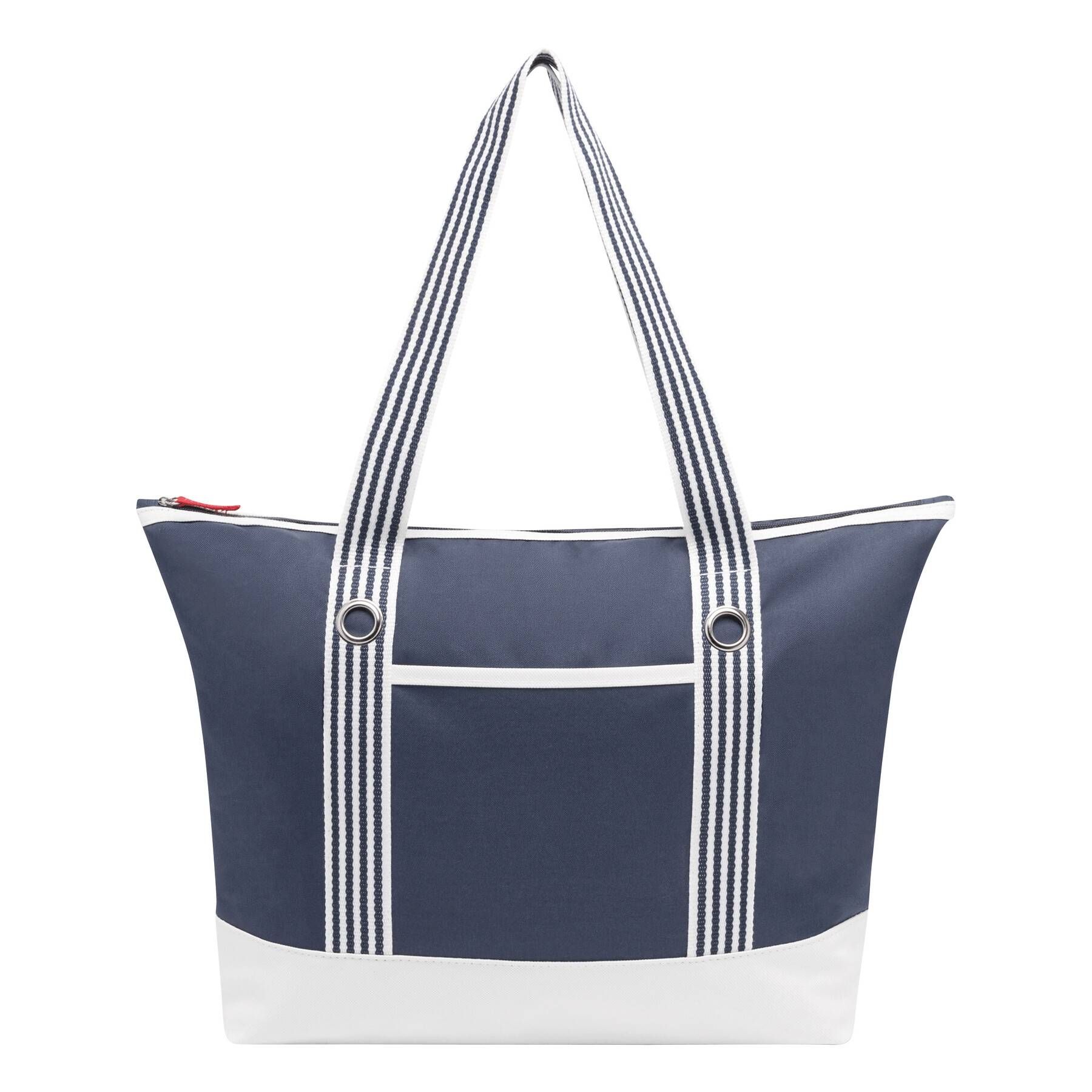 Strandtasche MARLENE - beige - marineblau-325