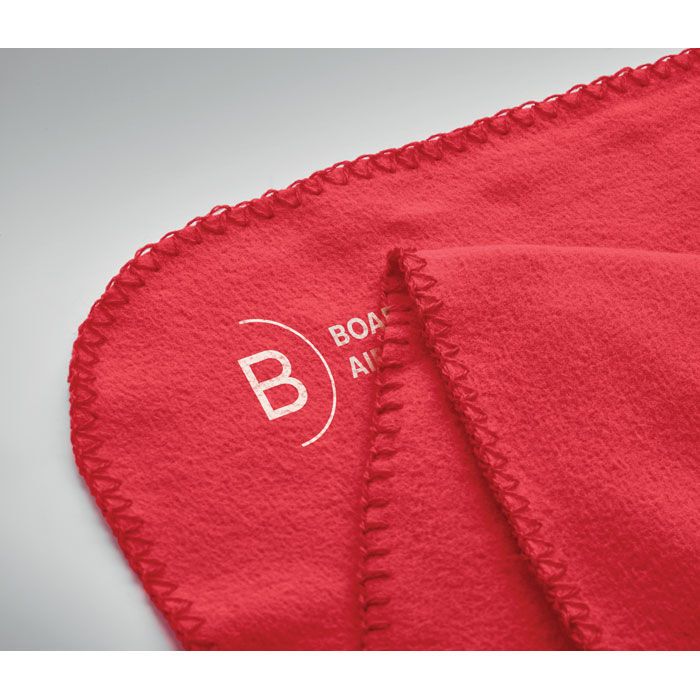 RPET-Polar Fleece-Decke BOGDA - rot-671
