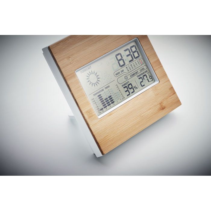 Wetterstation Bambus TURKU - holz-471
