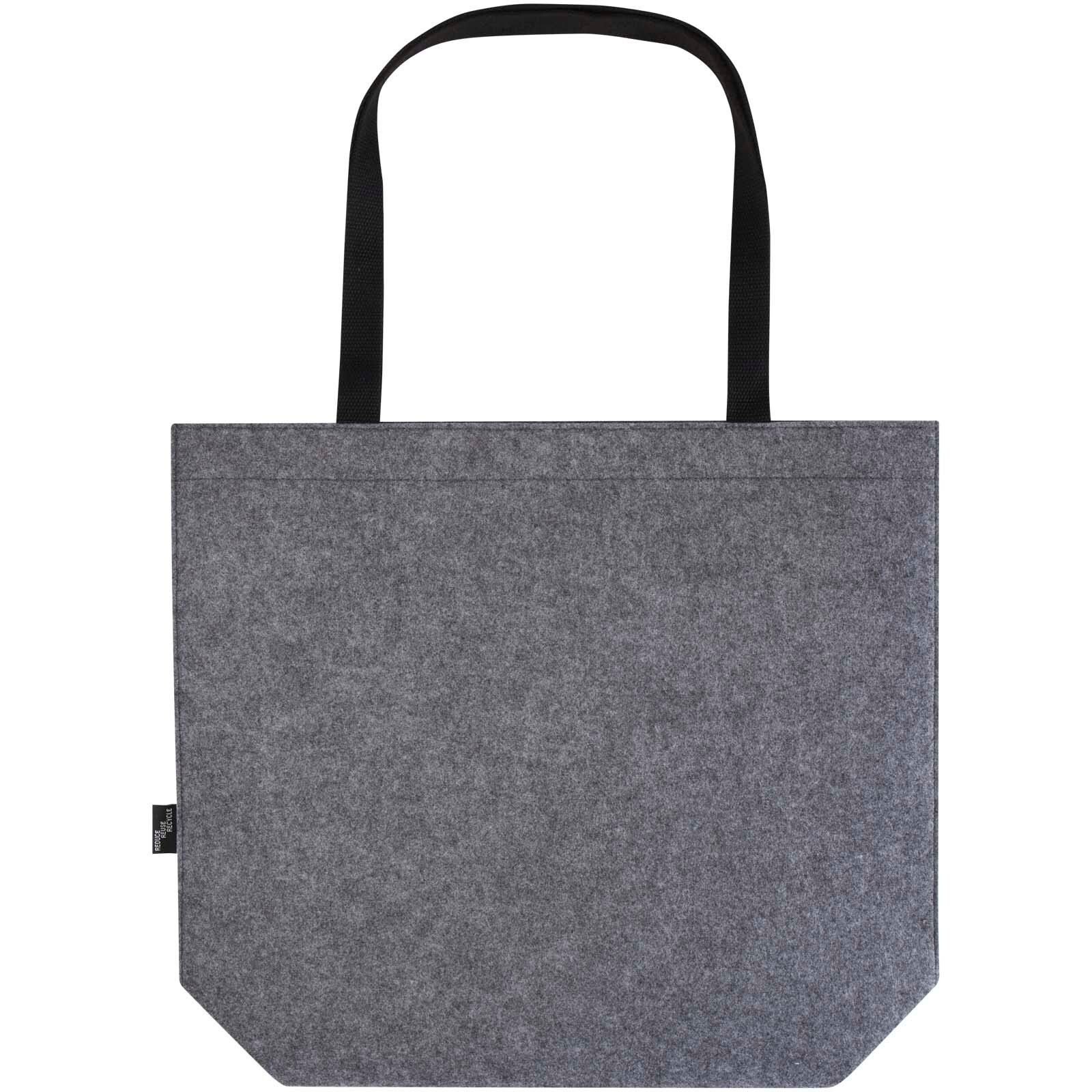 Felta Tragetasche mit Zwickel aus recyceltem GRS-Filz 20 L - mittelgrau-155