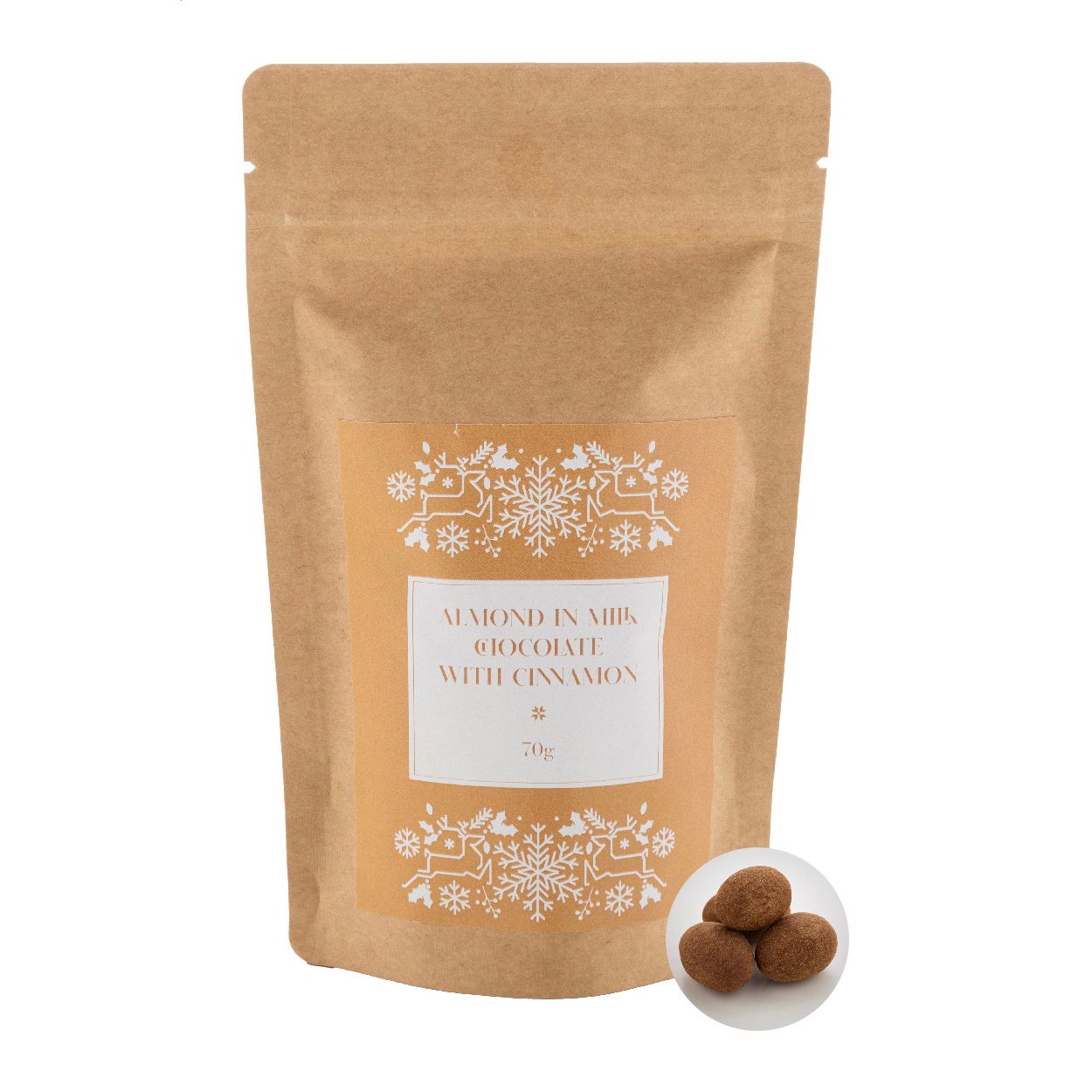 Cinnanut Schoko-Zimt-Mandeln, 70g - natur-212