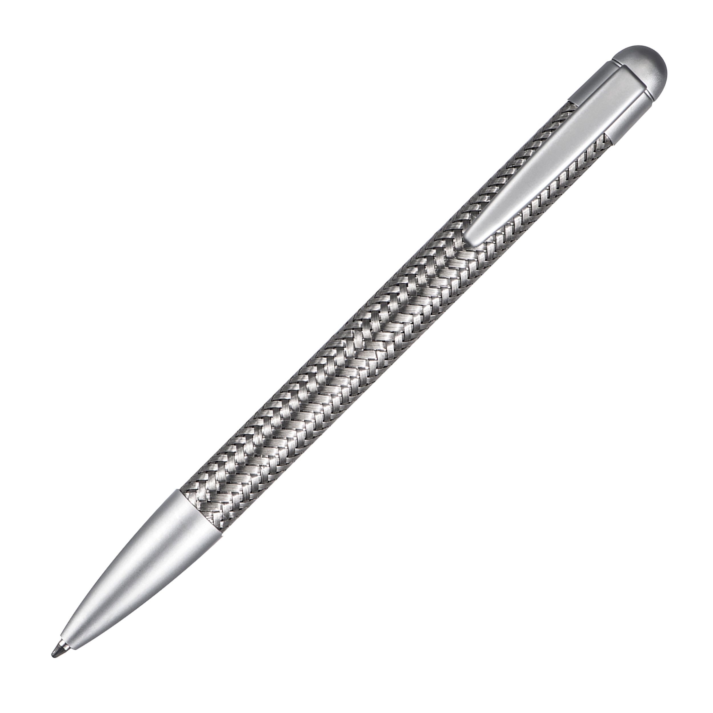 Kugelschreiber aus Metall - silbergrau-665