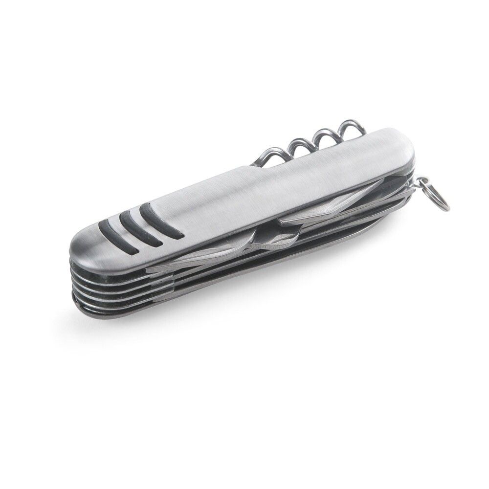 KAPRUN Multifunktions-Taschenmesser aus Edelstahl und Metall - satinsilber-123