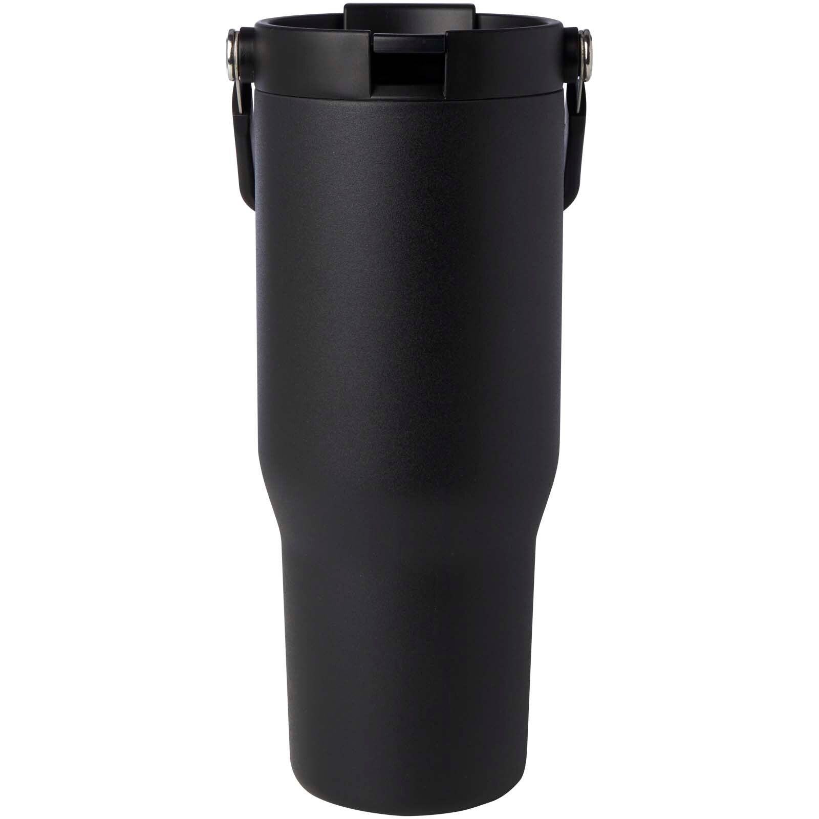 Bronx 900 ml RCS-zertifizierter Kupfer-Vakuum Isolierbecher aus Edelstahl mit Doppelfunktionsdeckel - schwarz-712