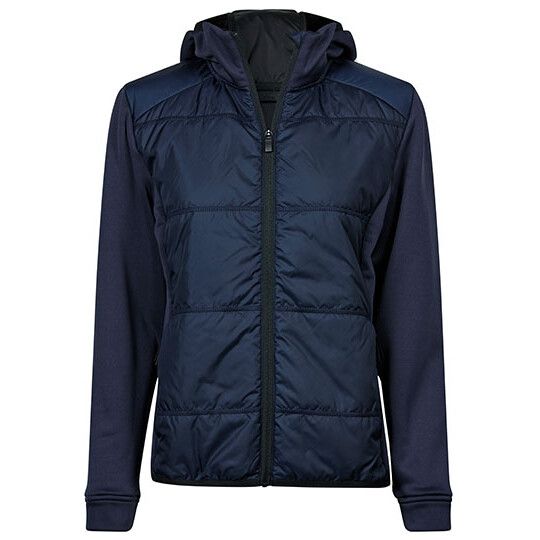 Women´s Hybrid-Stretch Hooded Jacket - navy - navy-779