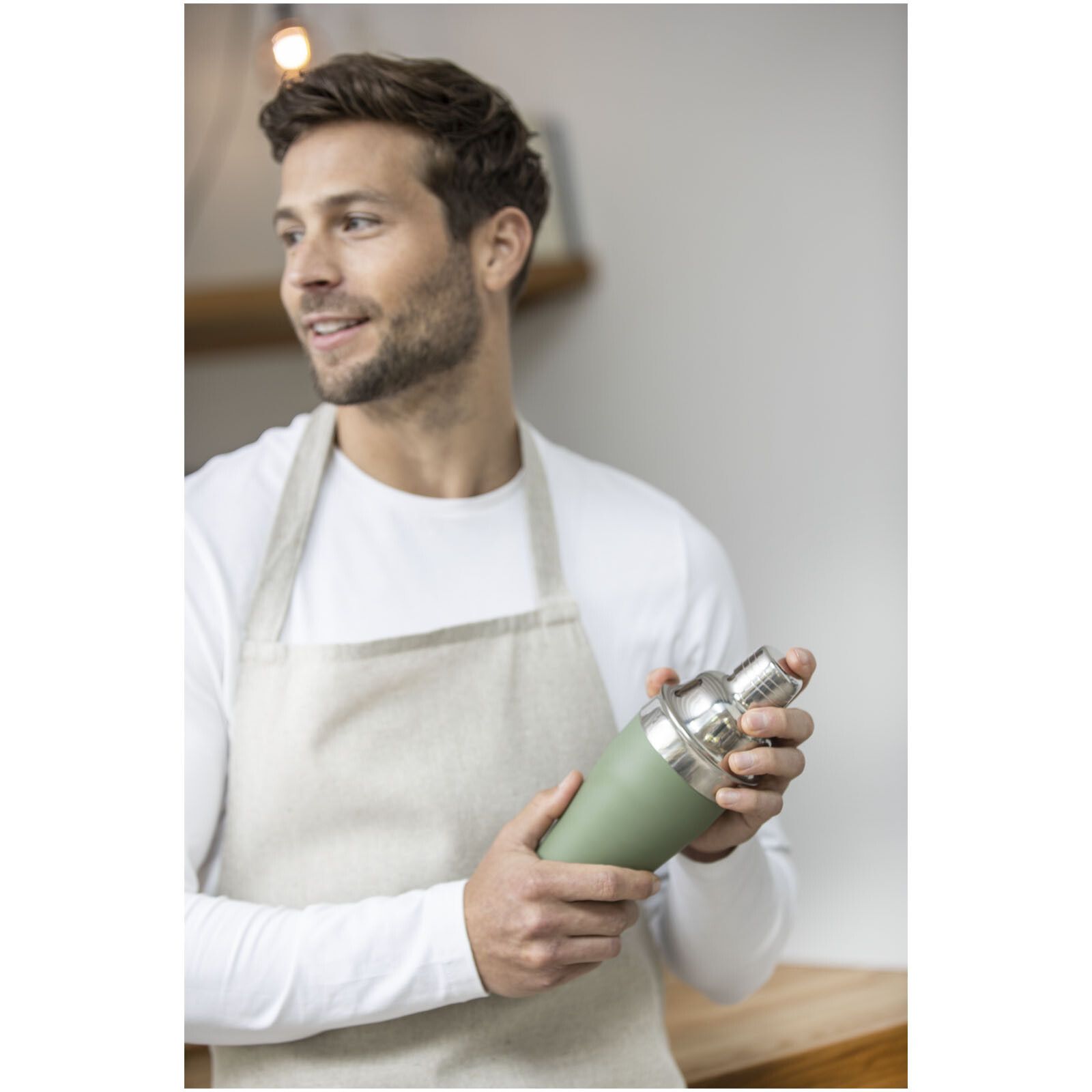 Gaudie Cocktailshaker aus recyceltem Edelstahl - silber-185