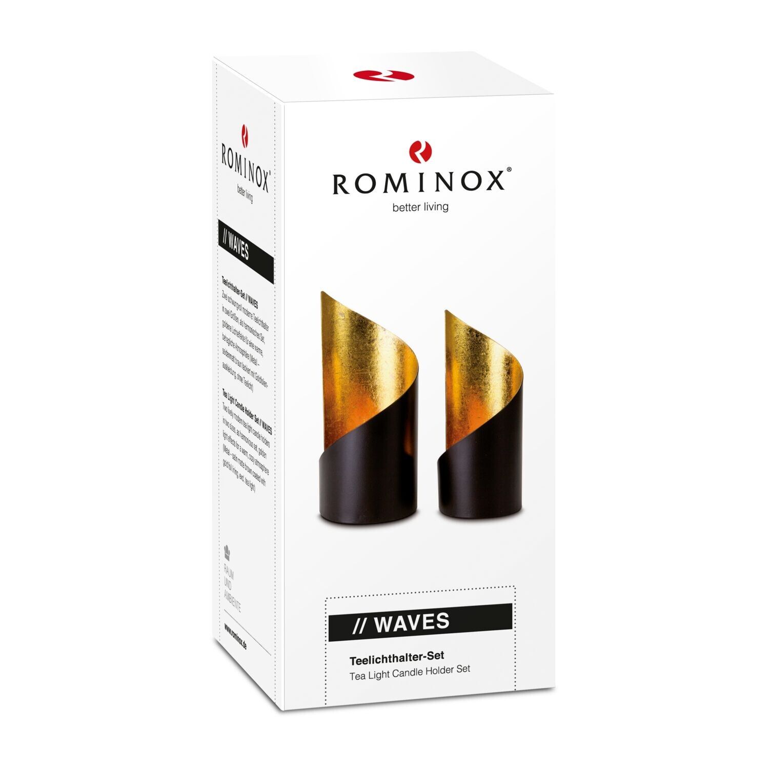 ROMINOX® Teelicht-Set Waves-354