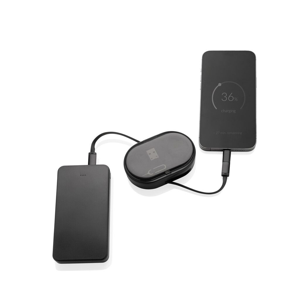 Chargevix Multifunktionales 60W-Lade-Set aus RCS rPlastic - schwarz-198