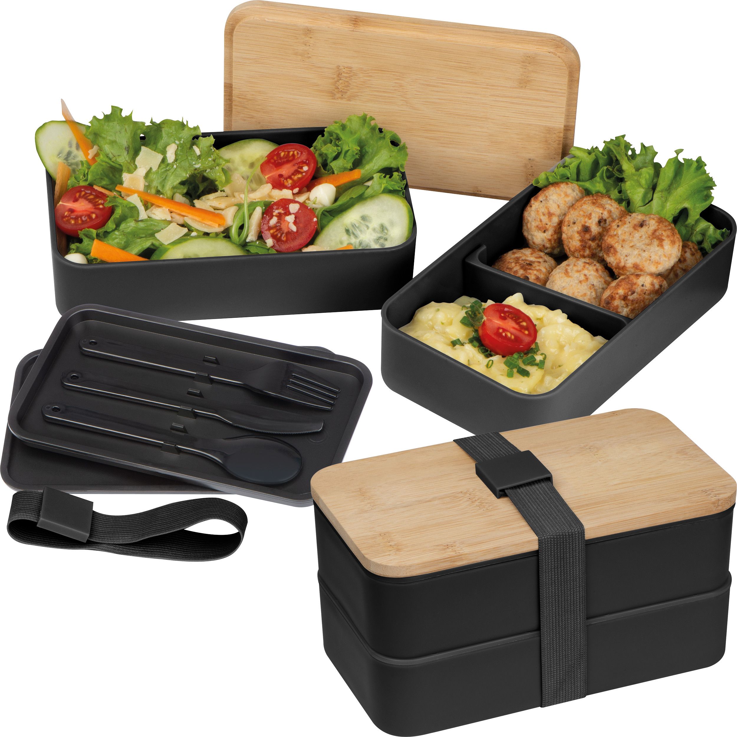 Lunchboxset Pescara - schwarz-736