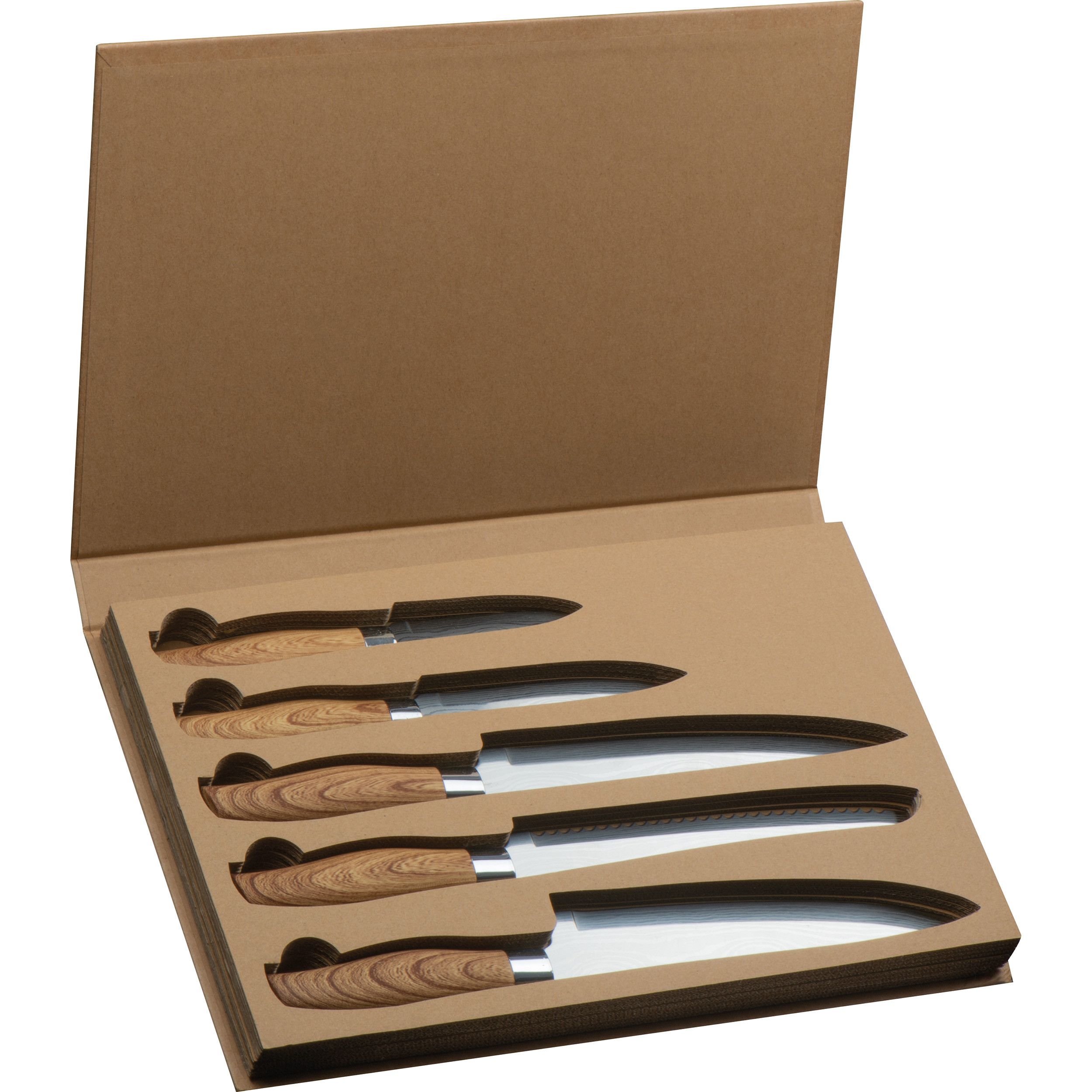 5 teiliges Messer Set - silbergrau-457