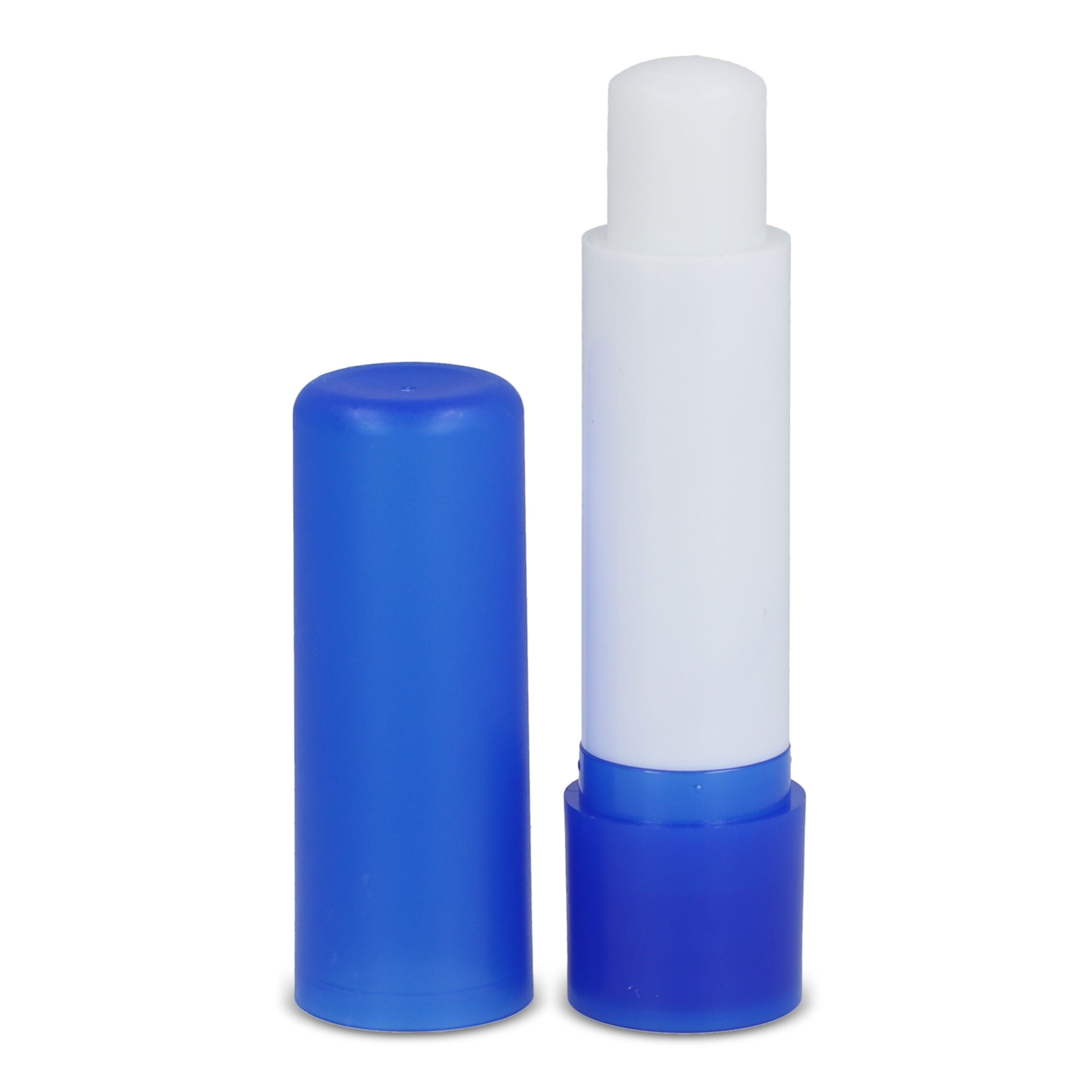 Klassischer Lippenpflegestift aus recycelten Materialien - natur  -  blau-67
