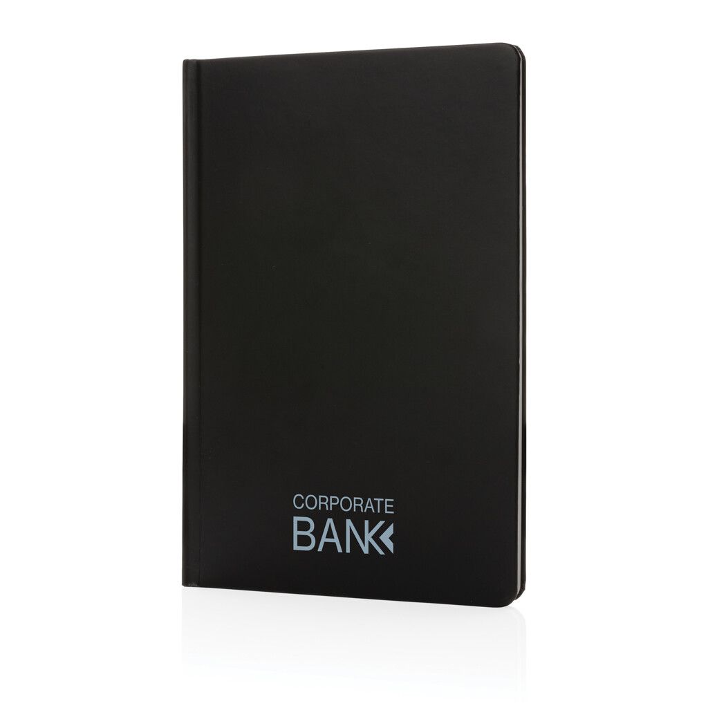A5 Impact Steinpaper Hardcover Notizbuch - schwarz-988