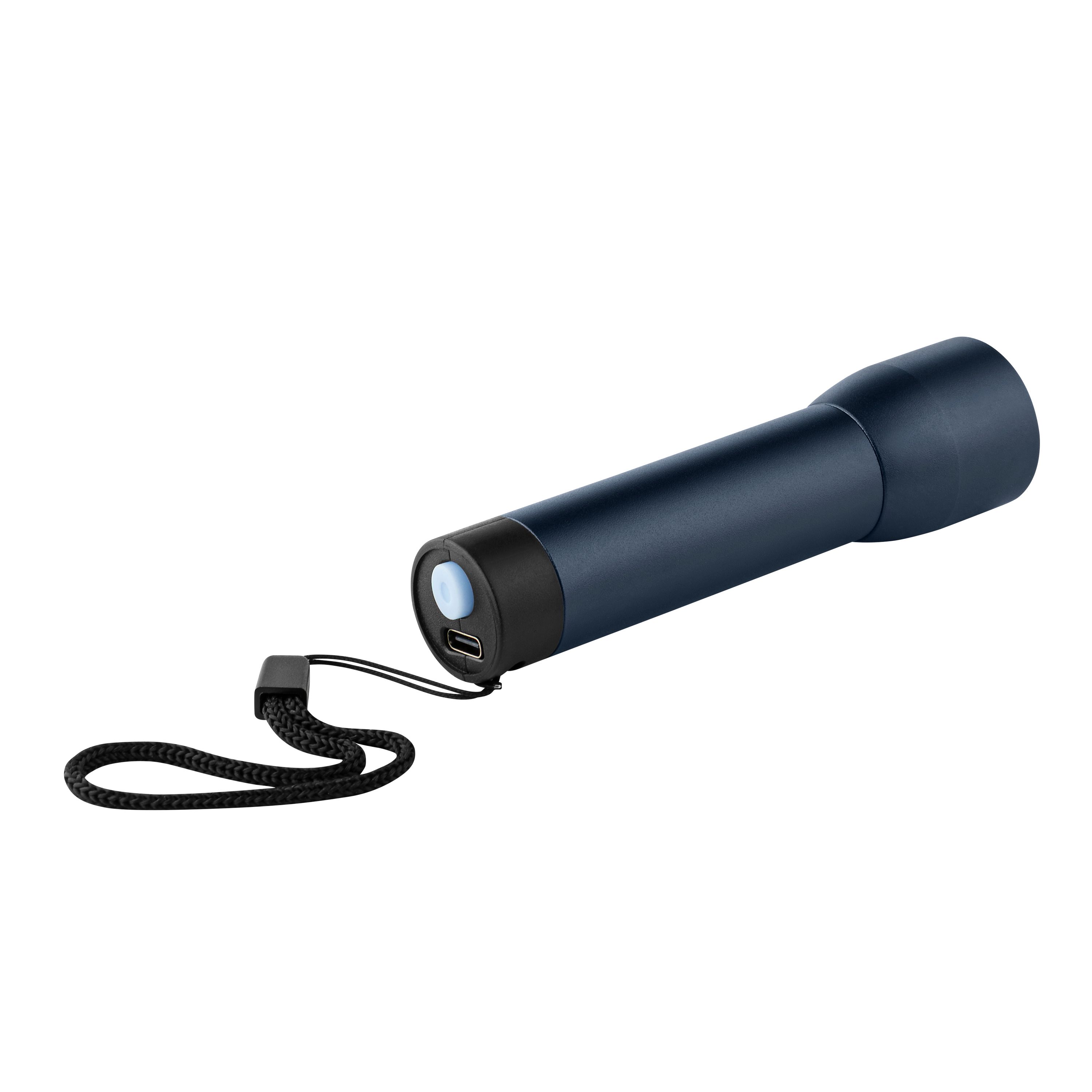 Metmaxx® Taschenlampe "MetalRecharge Evo" - blau-109