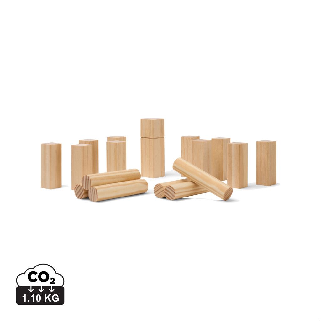 VINGA Kubb Mini Spiel - braun-619