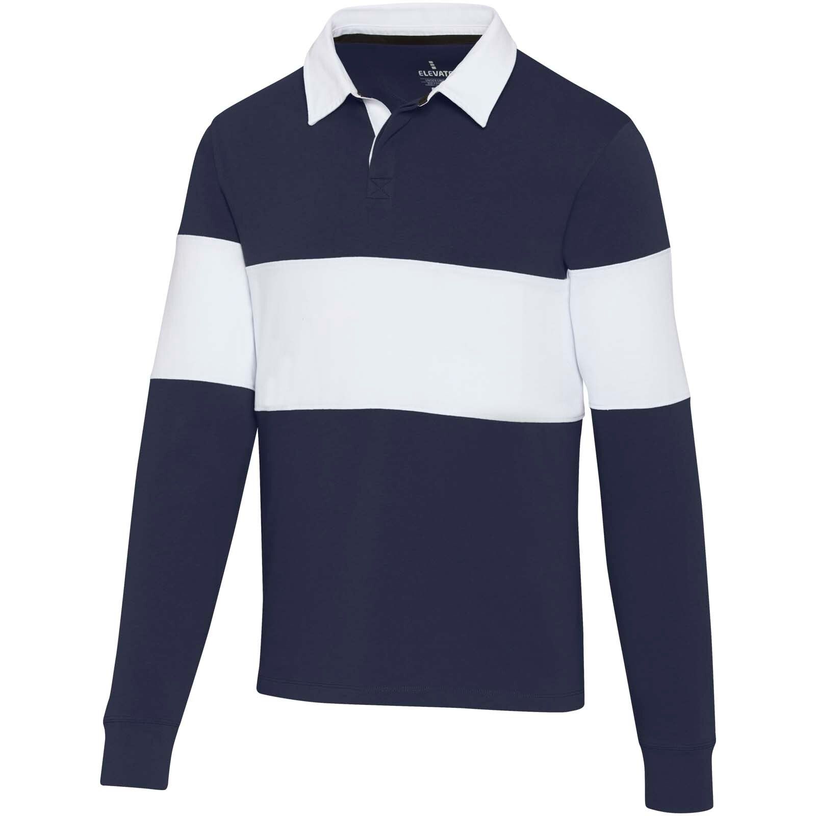 Clyde Rugby Polo Sweatshirt  - navy -  weiss - S-705