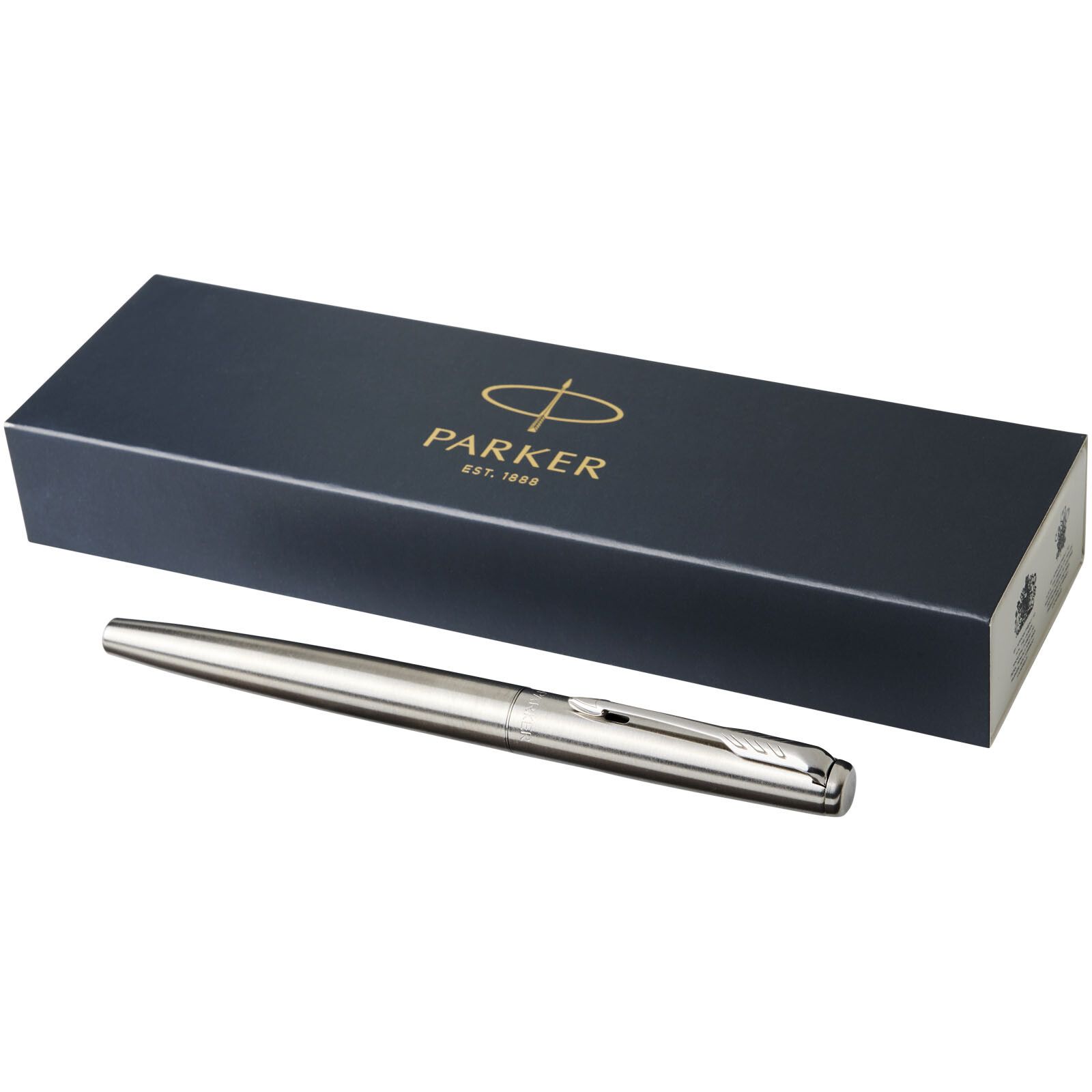 Parker Jotter Füllfederhalter Edelstahl (blaue Mine) - edelstahl grau -  chrom-185
