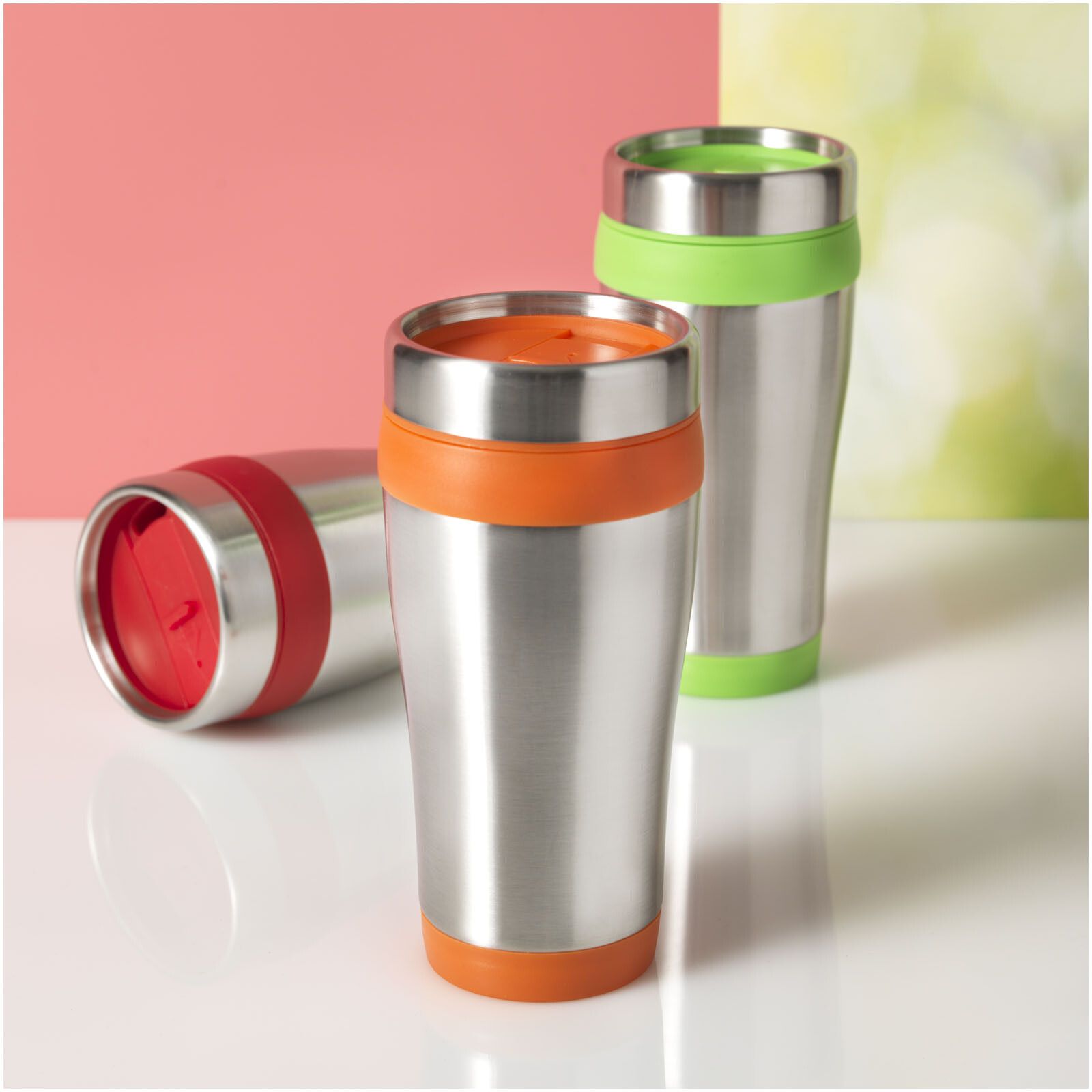 Elwood 410 ml Isolierbecher - silber -  lindgrün-683