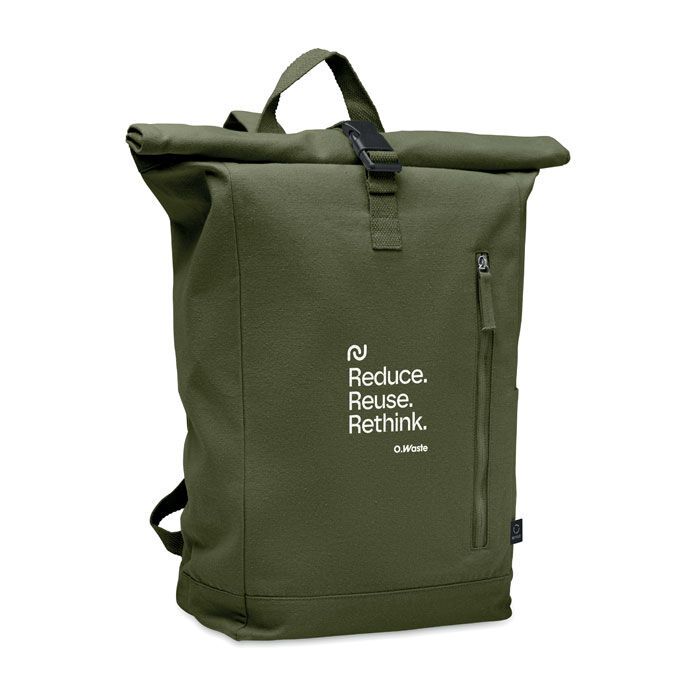 Rolltop-Rucksack 390 g/m² KAMET - armeegrün-90