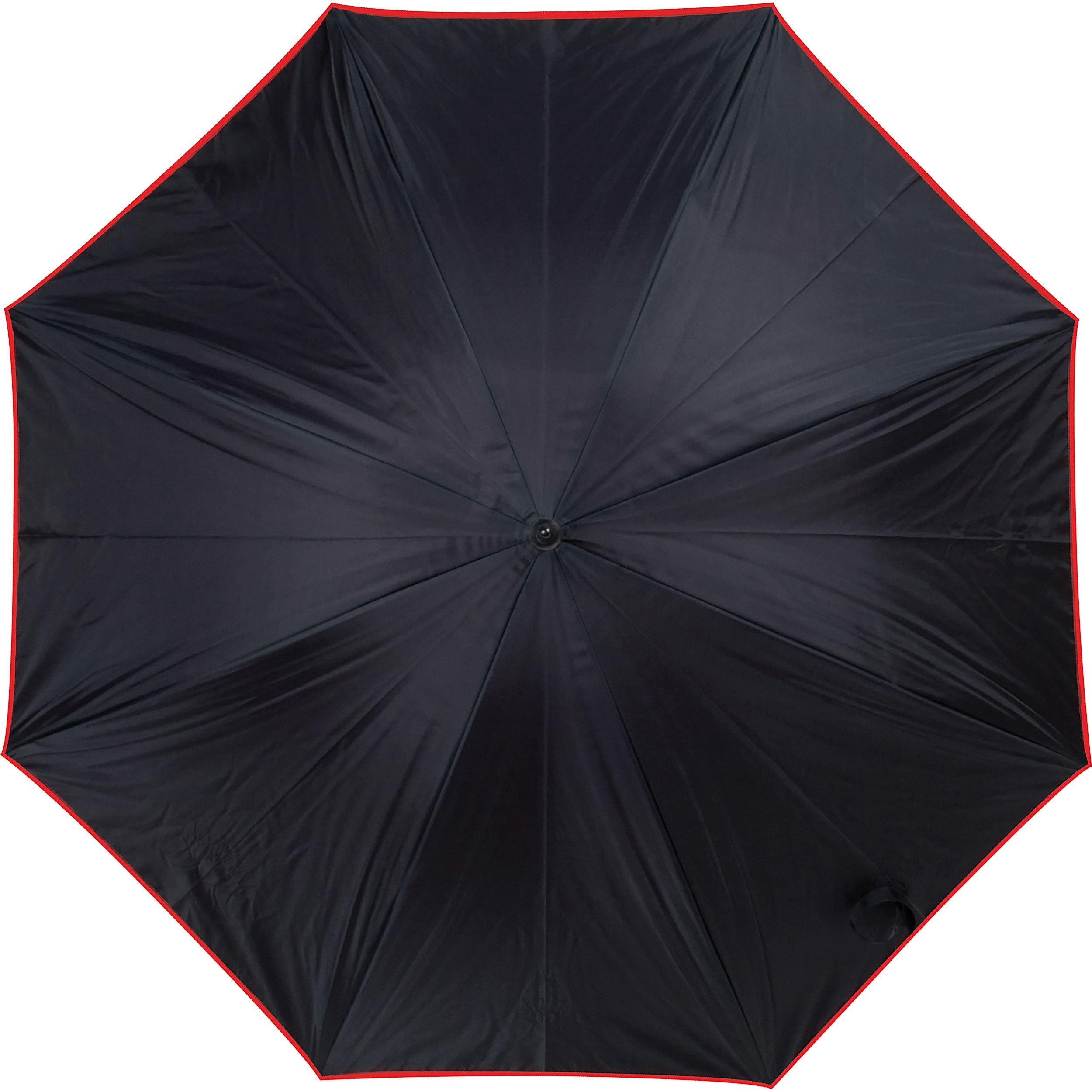 Luxuriöser Regenschirm mit doppelter Bespannung - rot-98