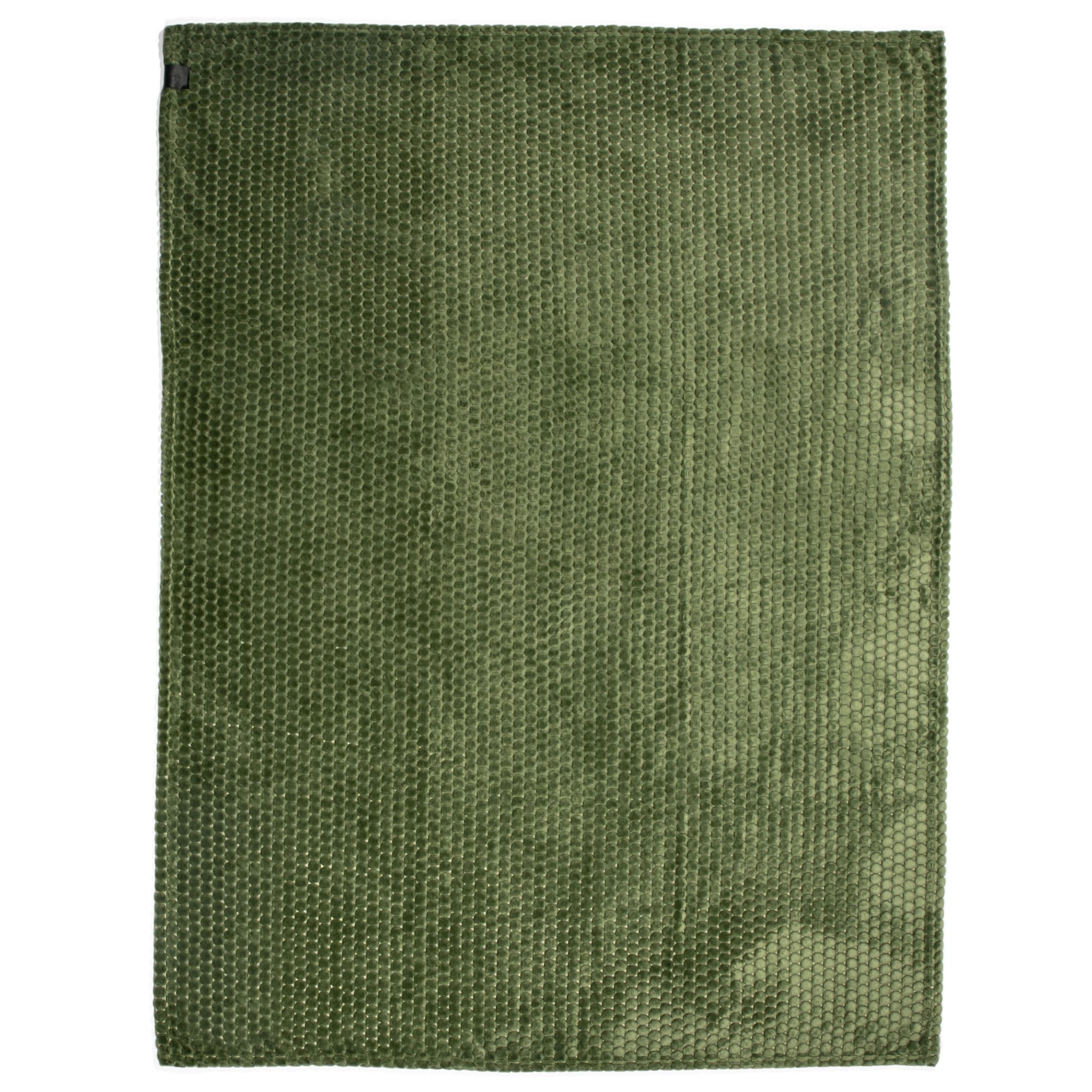 Sagaform Maja Fleece kariert 130x170 cm - grün-566