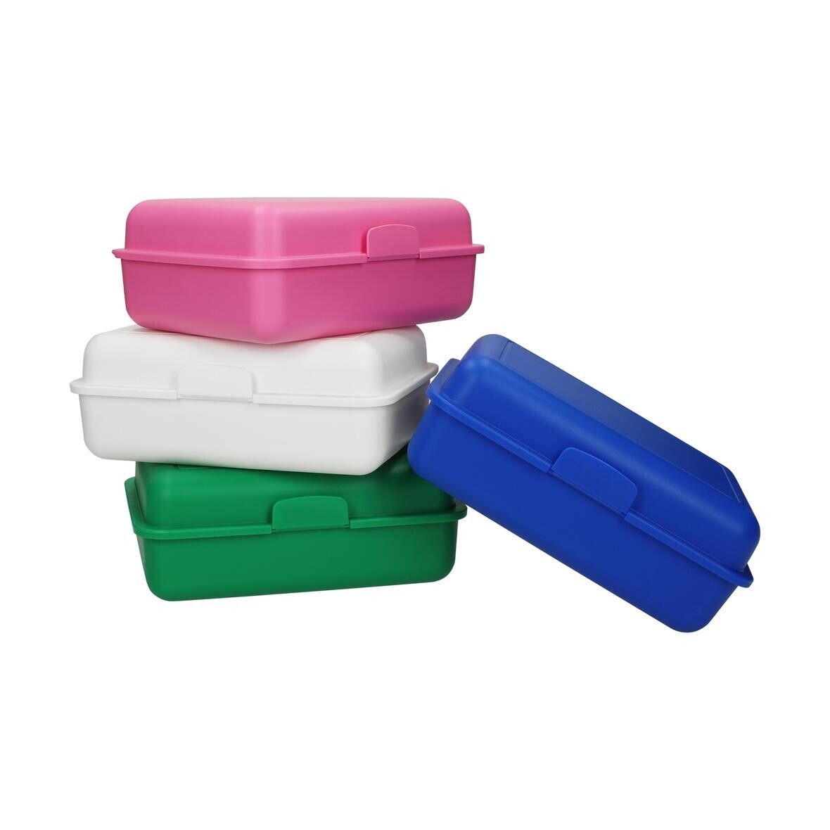 Vorratsdose School-Box groß, mit Trennschale - transparent-milchig-590