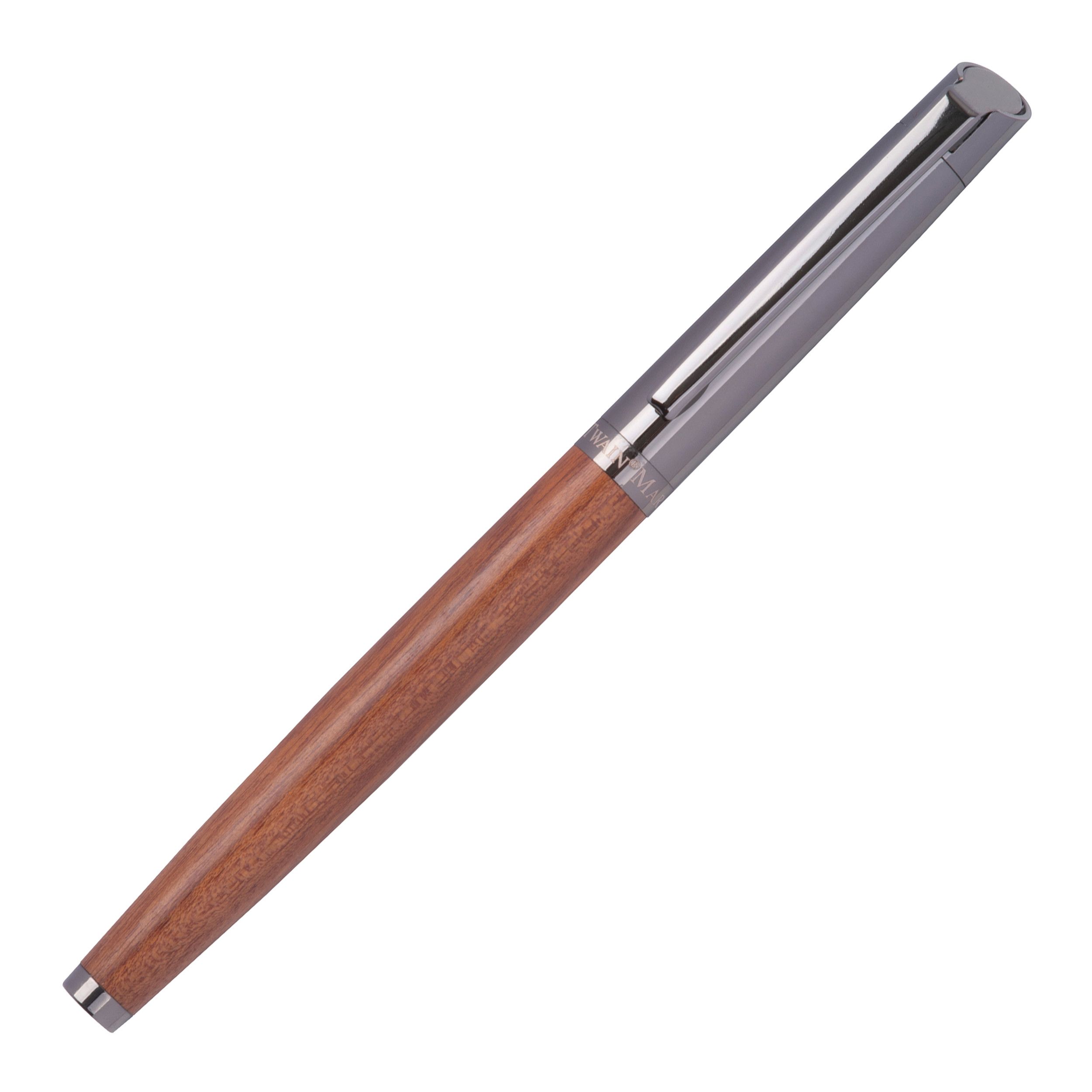Mark Twain Schreibset aus Holz KATRINA - braun-850