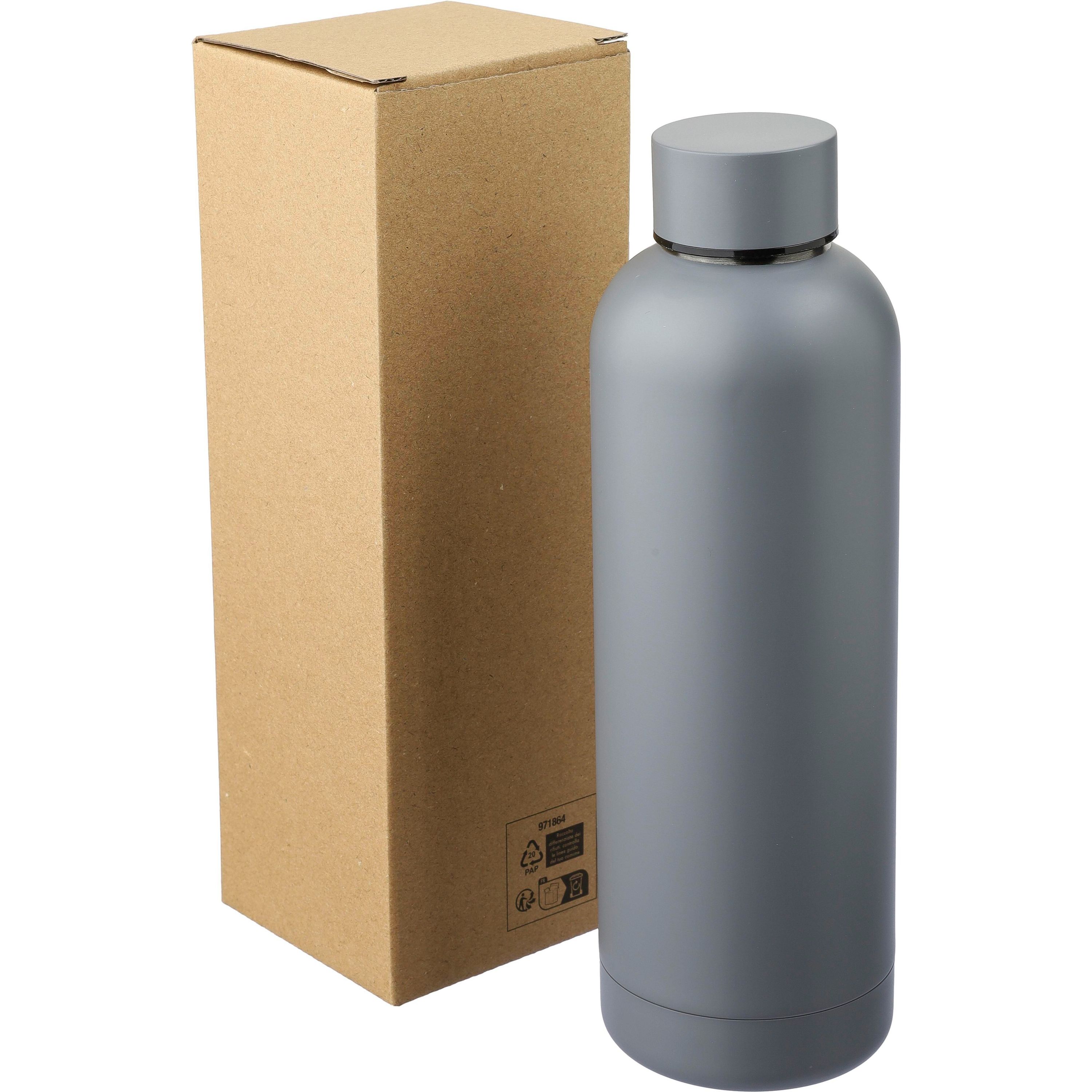 Flasche aus recyceltem Edelstahl Isaiah - marineblau-425
