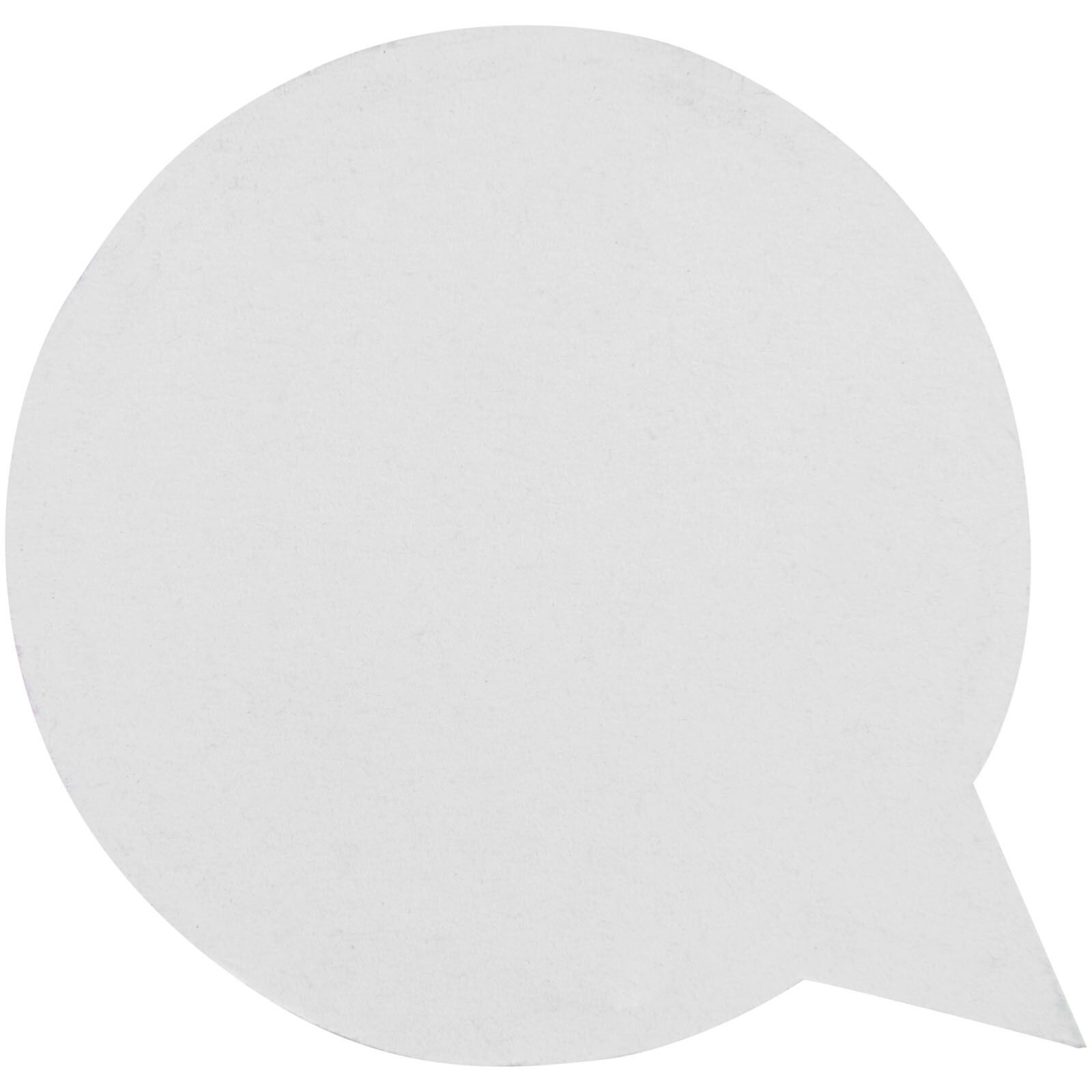 Sticky-Mate sprechblasenförmige recycelte Haftnotizen  - weiss-106