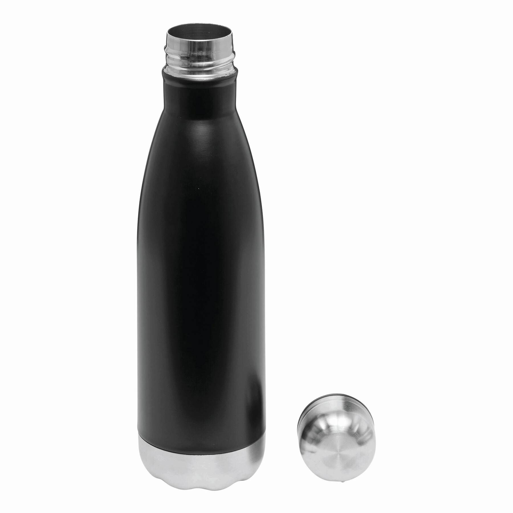 Vakuum-Trinkflasche GOLDEN TASTE doppelwandig - schwarz-344
