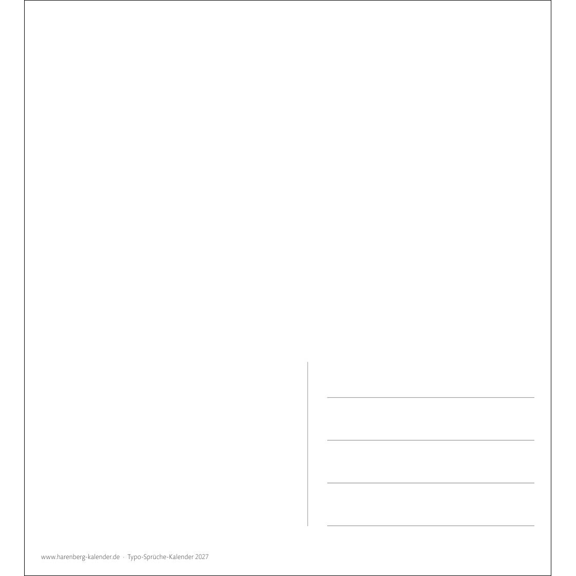 Typo-Sprüche-Kalender Postkartenkalender-521