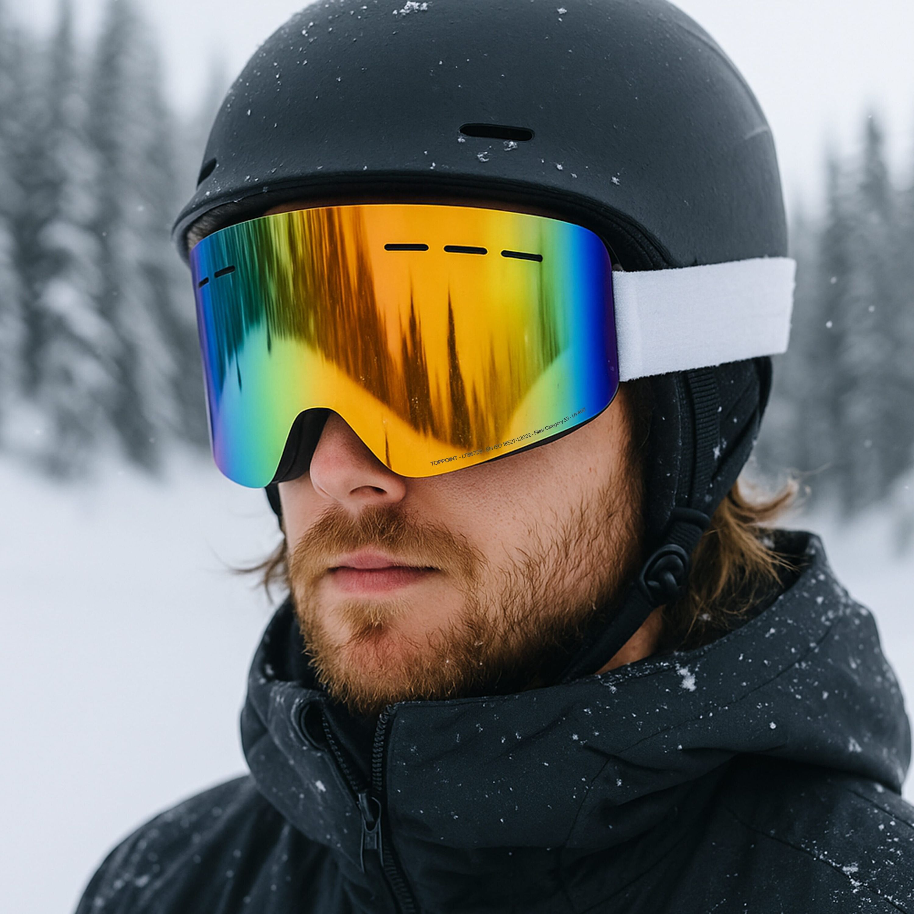 Skibrille für den Freizeitbereich - Kategorie 3, EN 174 zertifiziert - weiss-234