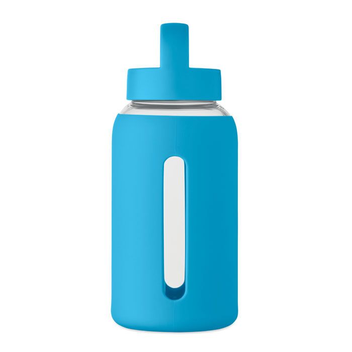 Flasche Borosilikatglas 600ml BORIS - türkis-120