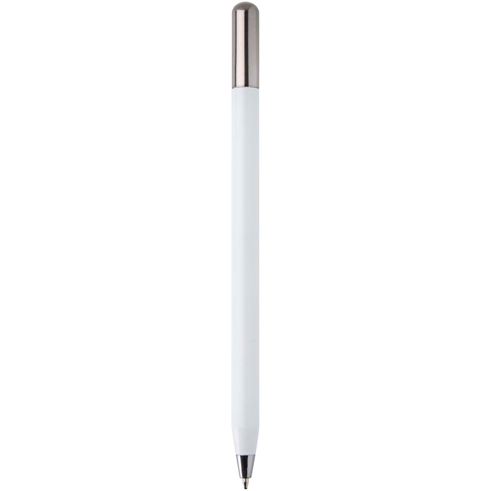SMART Kugelschreiber aus recyceltem Aluminium (schwarze Tinte) - weiss-164