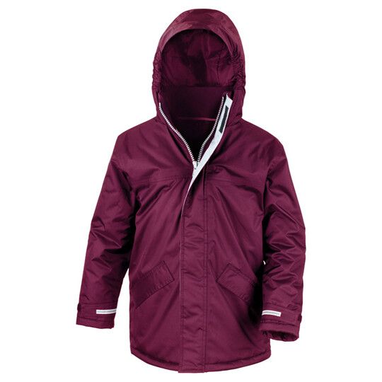 Junior Channel Parka - burgundy-981