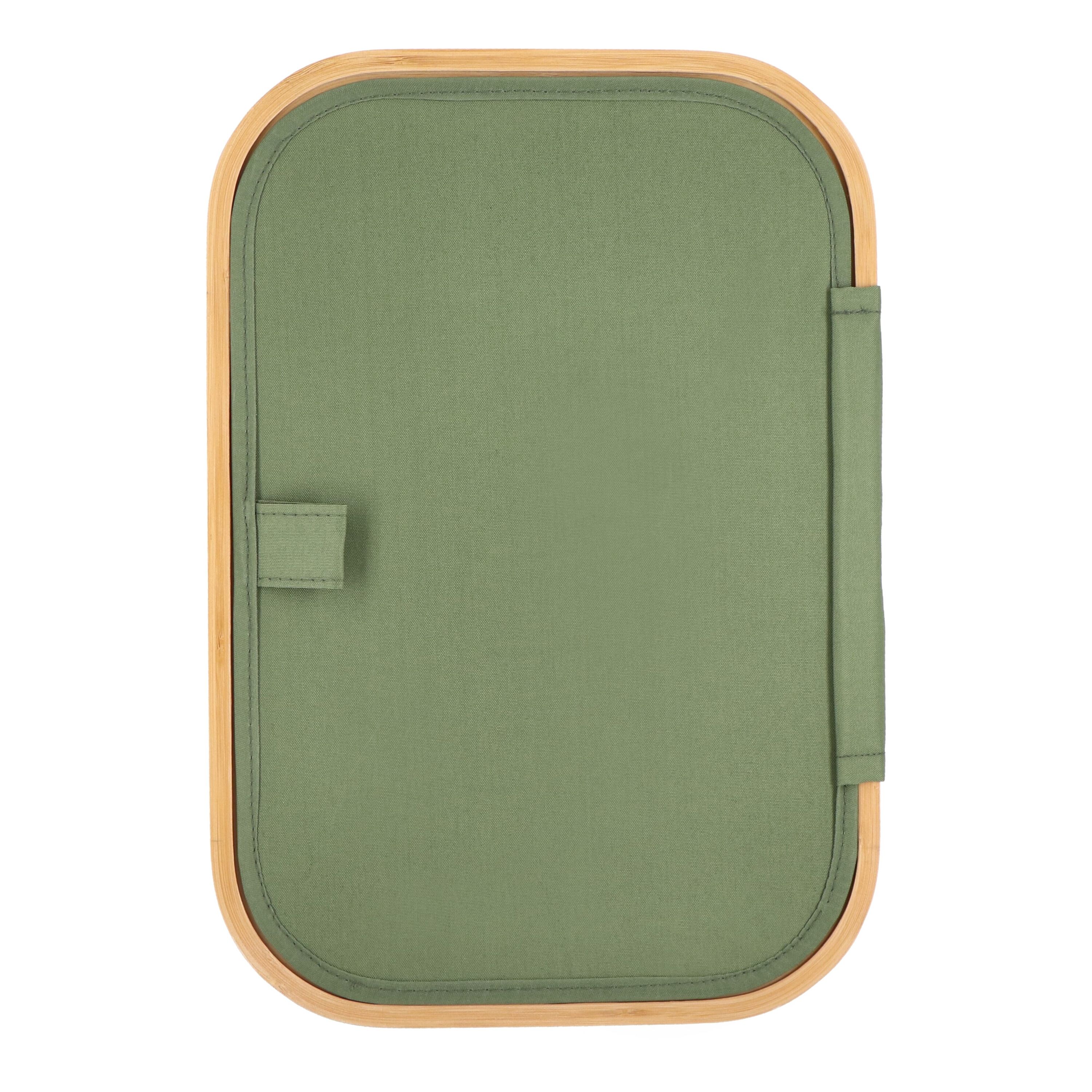 InSideOut faltbarer Korb mit Deckel Sogne 38 x 26 x 25cm rPET - olivgrün-666