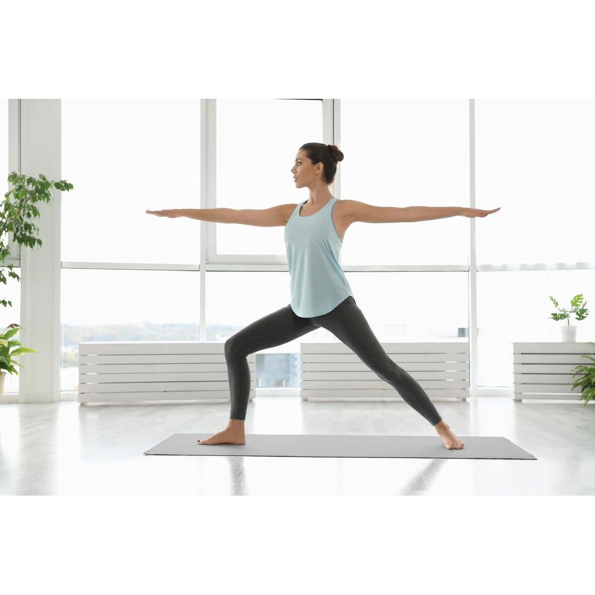 Fitnessmatte Active - grau-630