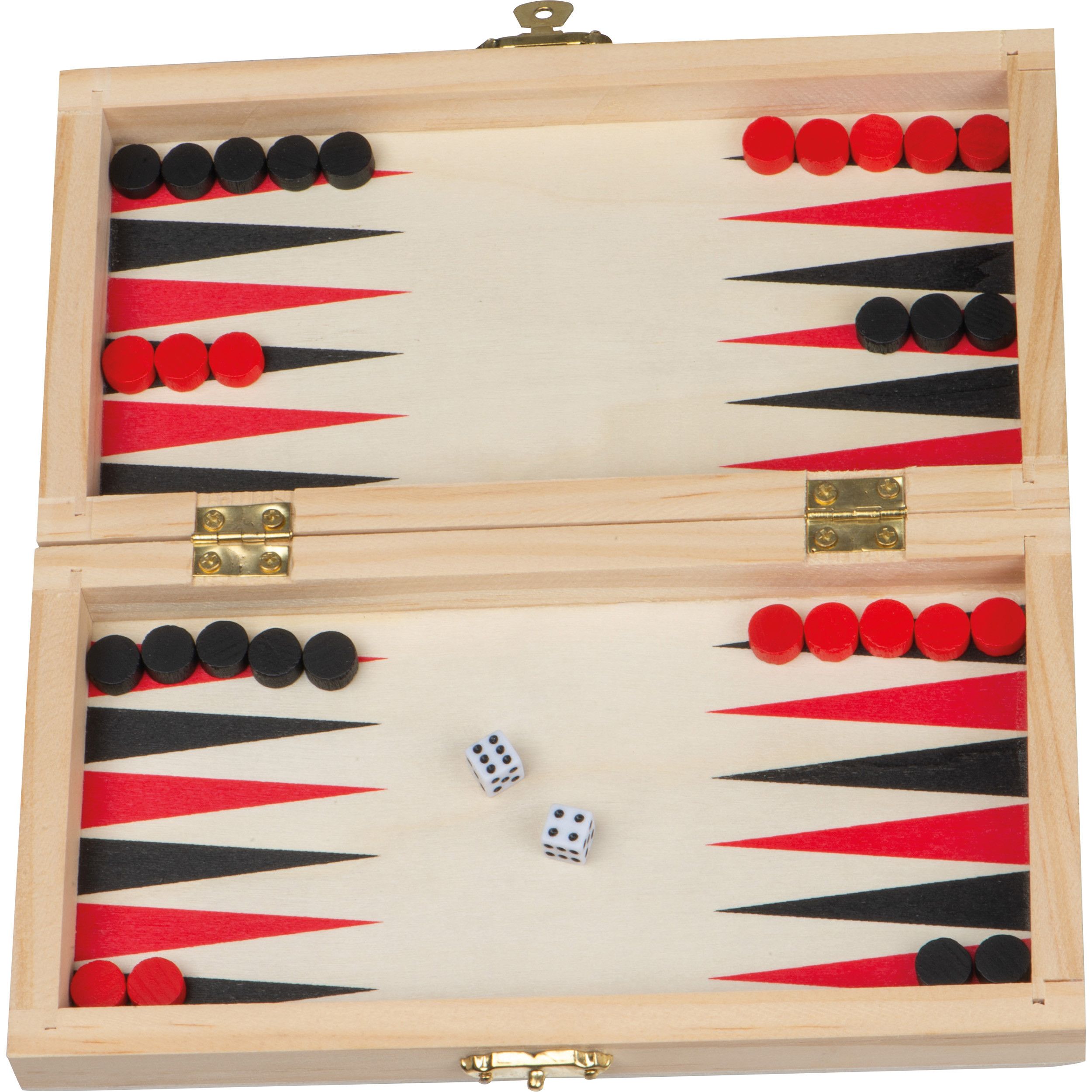 Backgammon - Schach -Dame Spiel - beige-837