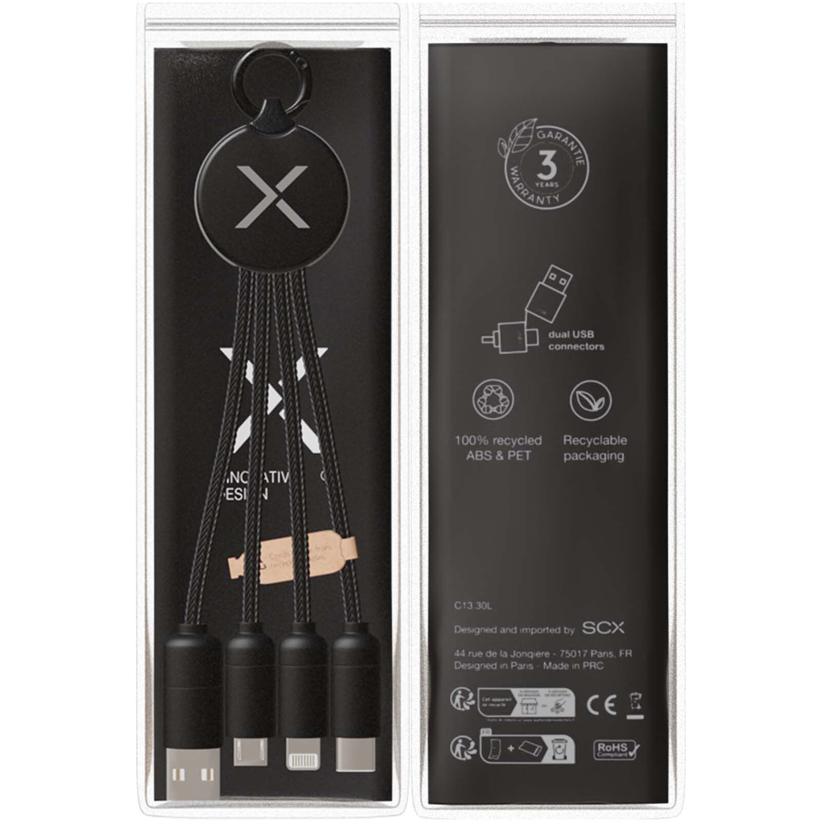 SCX.design C14 20W 5-in-1 Ladekabel - schwarz-949