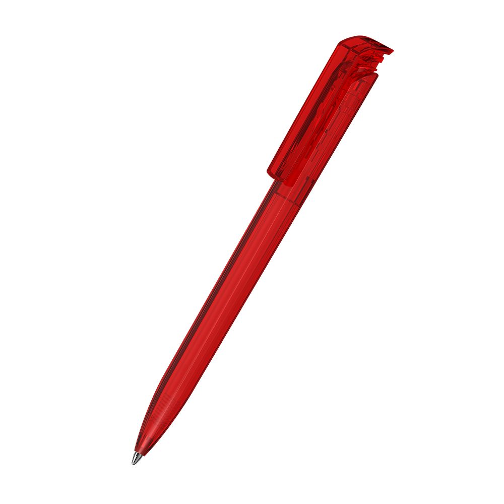 Druckkugelschreiber Trias transparent - rot transparent-972