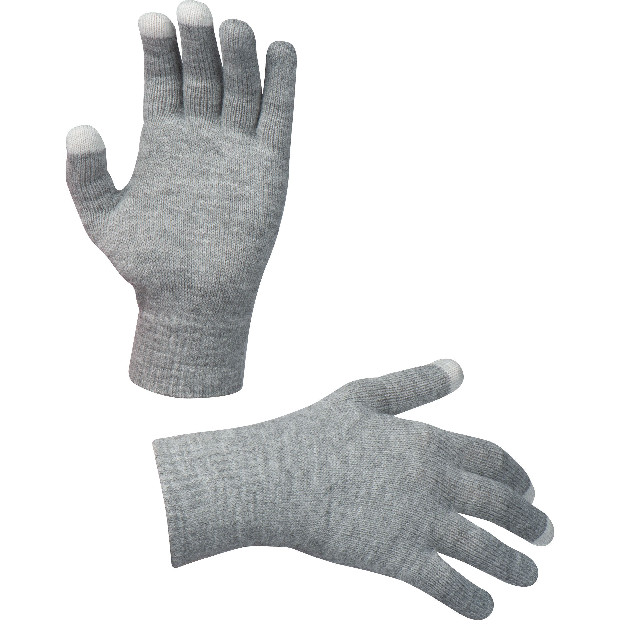 Handschuhe mit Touchfingern - silbergrau-402