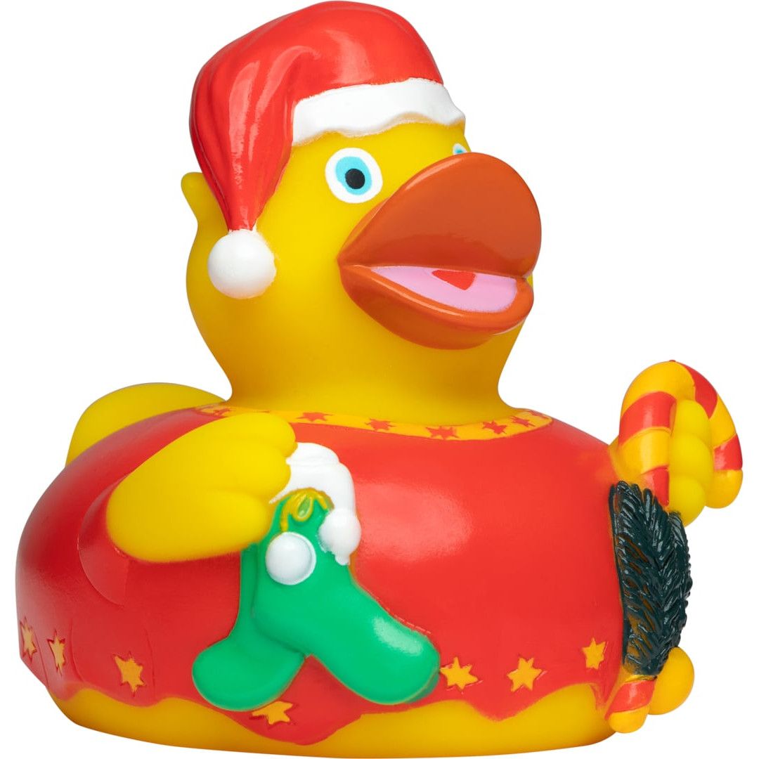 Quietsche-Ente Weihnachten - bunt-399