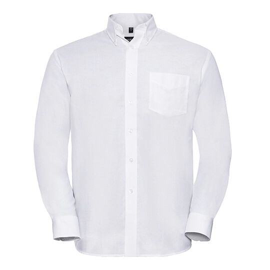 Men's Long Sleeve Classic Oxford Shirt - white-835