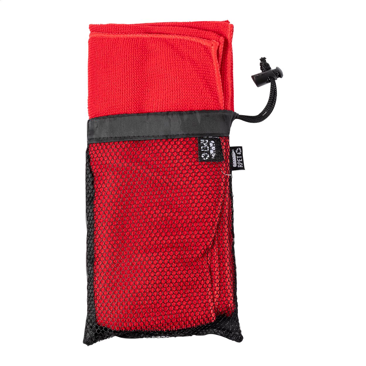 Handtuch aus RPET Slash - rot-484