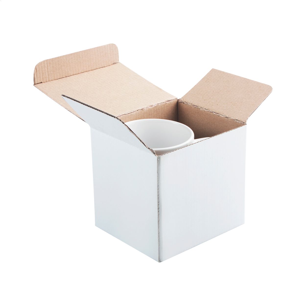 Tassenverpackung Three - weiß - natur-602