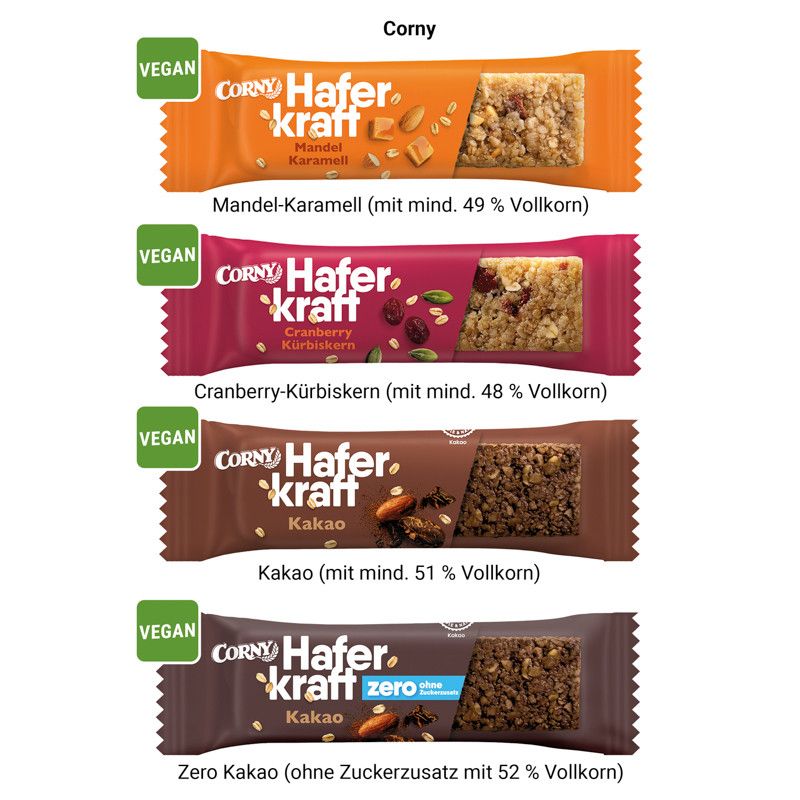 Corny Haferkraft Riegel, Kakao-809