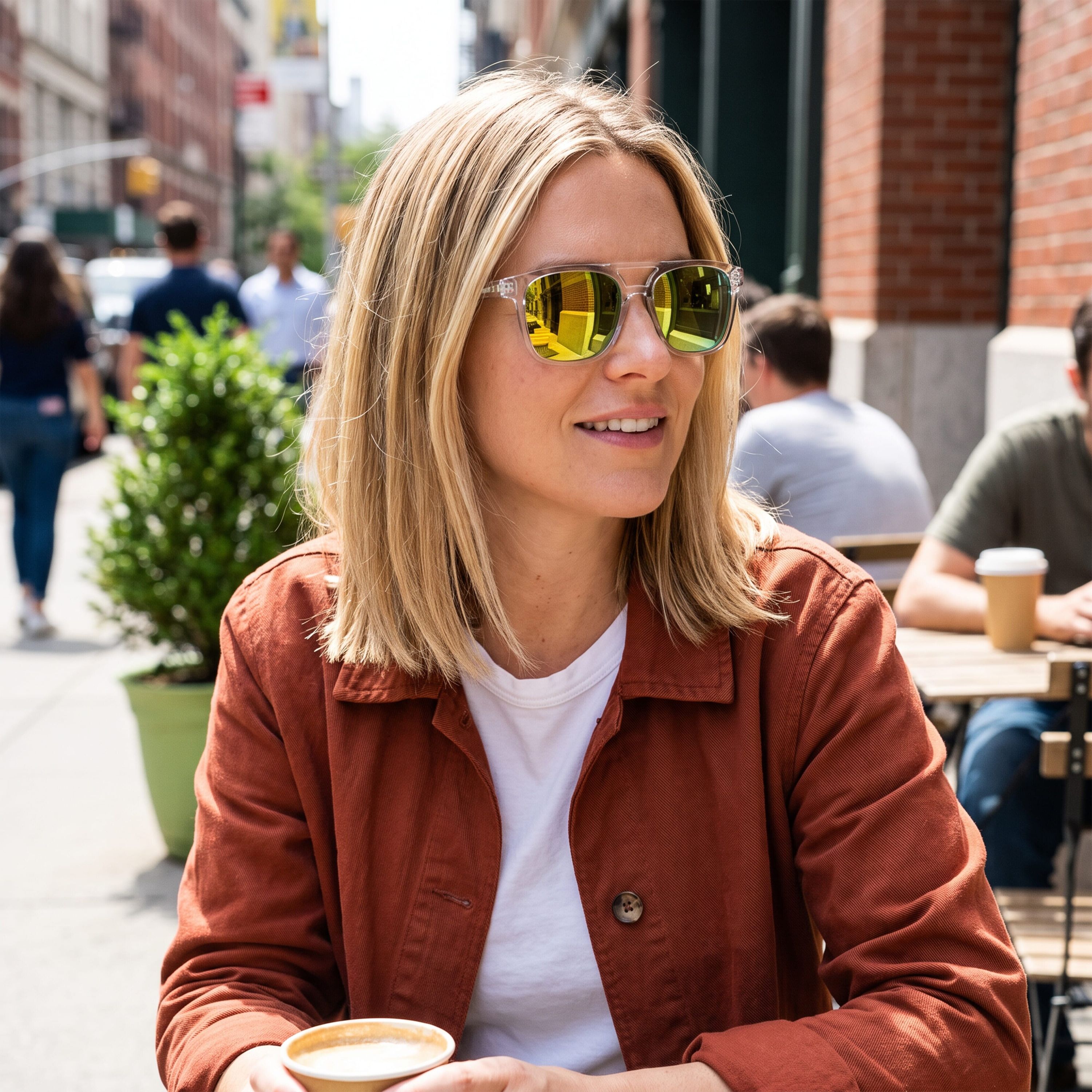 Elin Sonnenbrille UV400 - transparent - orange-301