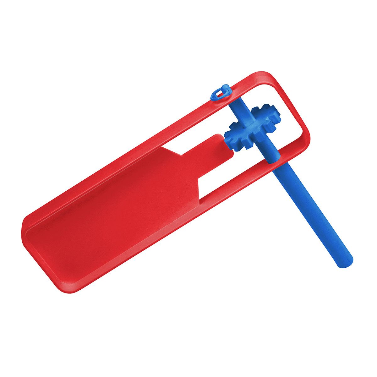 Schnarre - rot, blau-667